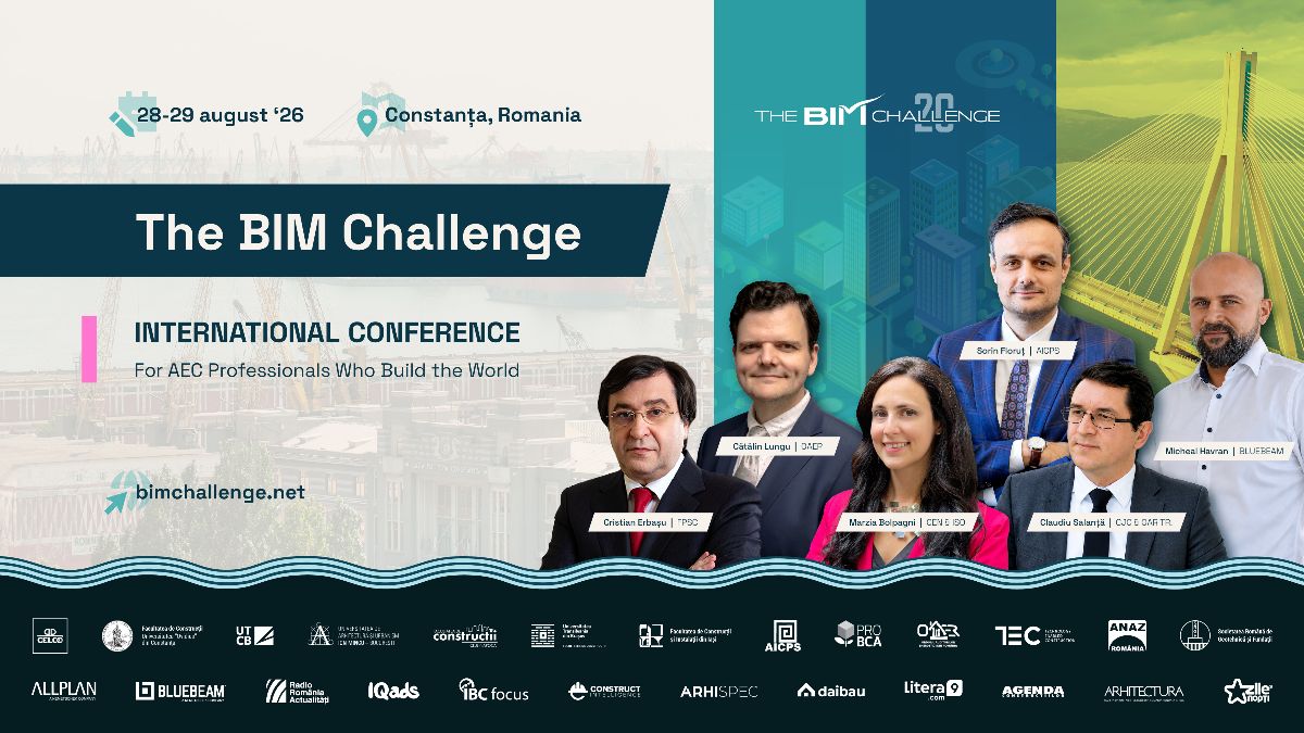 Pagina conferinței The BIM Challenge e live, cu primii speakeri confirmați