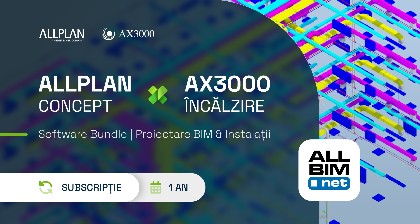 Bundle Allplan Concept + AX3000 Incalzire (Inchiriere pe 1 an)