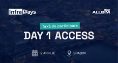 InfraDays 2026 | Taxă de participare - ziua 1, joi (J)