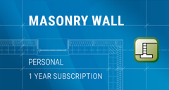 GEO5 Zid de sprijin din zidarie / Masonry Wall | Personal (Inchiriere pe 1 an)