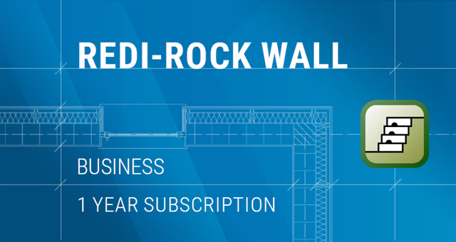 Poza produs GEO5 Zid de sprijin cu blocuri Redi-Rock / Redi-Rock Wall | Business (Inchiriere pe 1 an)