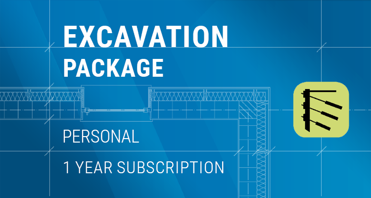 Poza produs GEO5 Pachetul Analiza excavatiilor / Excavation Package | Personal (Inchiriere pe 1 an)