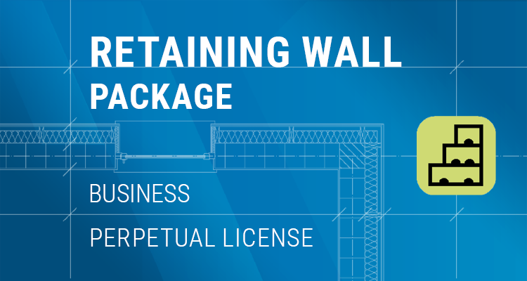 Poza produs GEO5 Pachetul Pereti de Sprijin / Retaining Wall Package | Business - v.2025