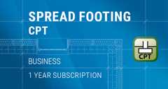 GEO5 Proiectare fundatii de suprafata bazate pe teste CPT / Spread Footing CPT | Business (Inchiriere pe 1 an)