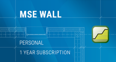 GEO5 Zid de pamant stabilizat mecanizat / MSE Wall | Personal (Inchiriere pe 1 an)