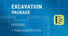 GEO5 Pachetul Analiza excavatiilor / Excavation Package | Personal (Inchiriere pe 1 an)
