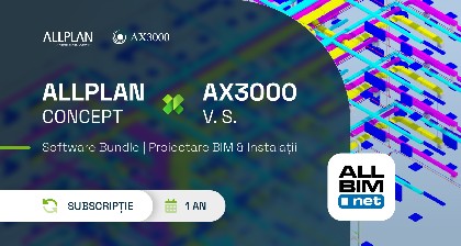 Bundle Allplan Concept + AX3000 Ventilatii / Sanitare (Inchiriere pe 1 an)
